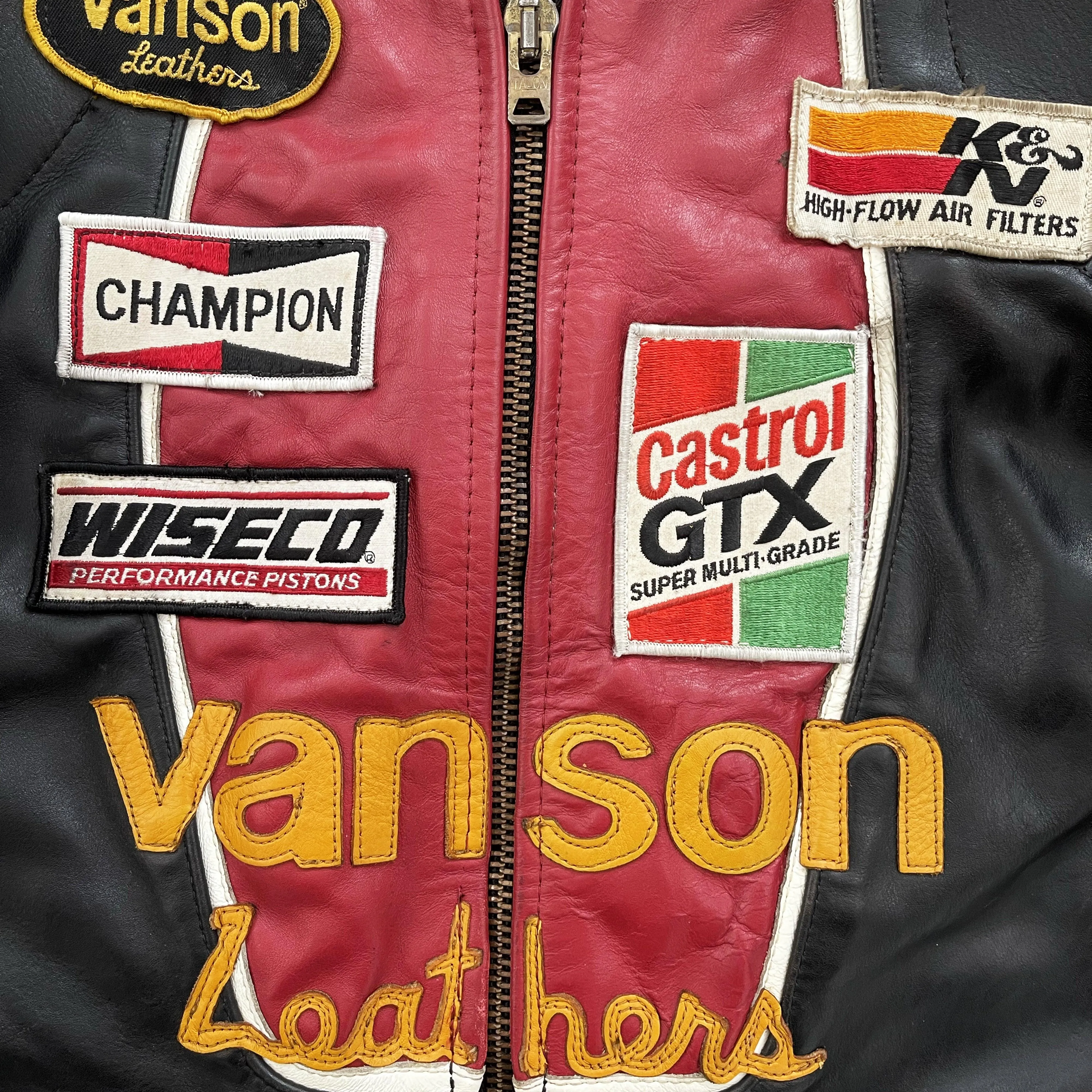 Vanson Leathers One Star Motorcycle Racer Jacket - M