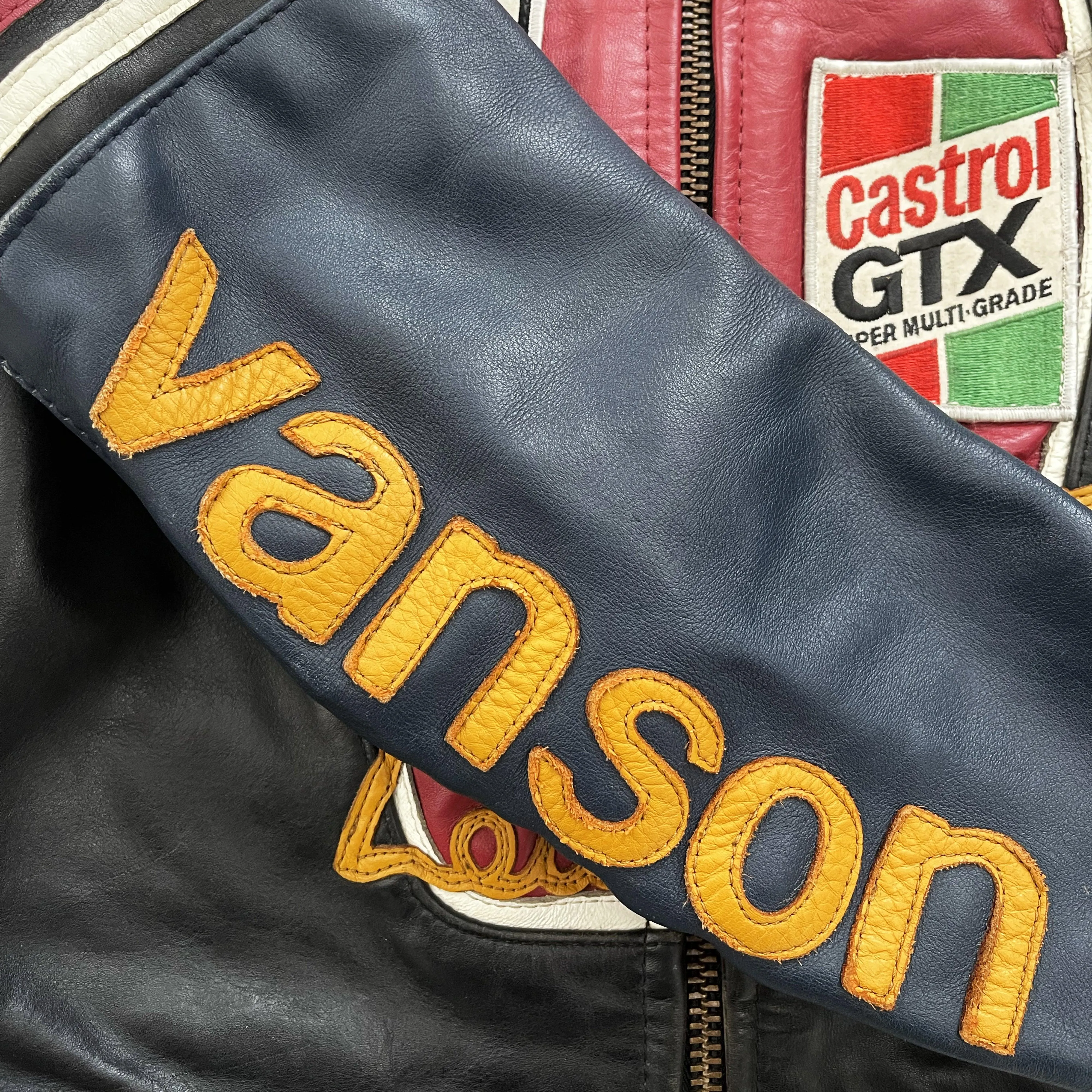 Vanson Leathers One Star Motorcycle Racer Jacket - M