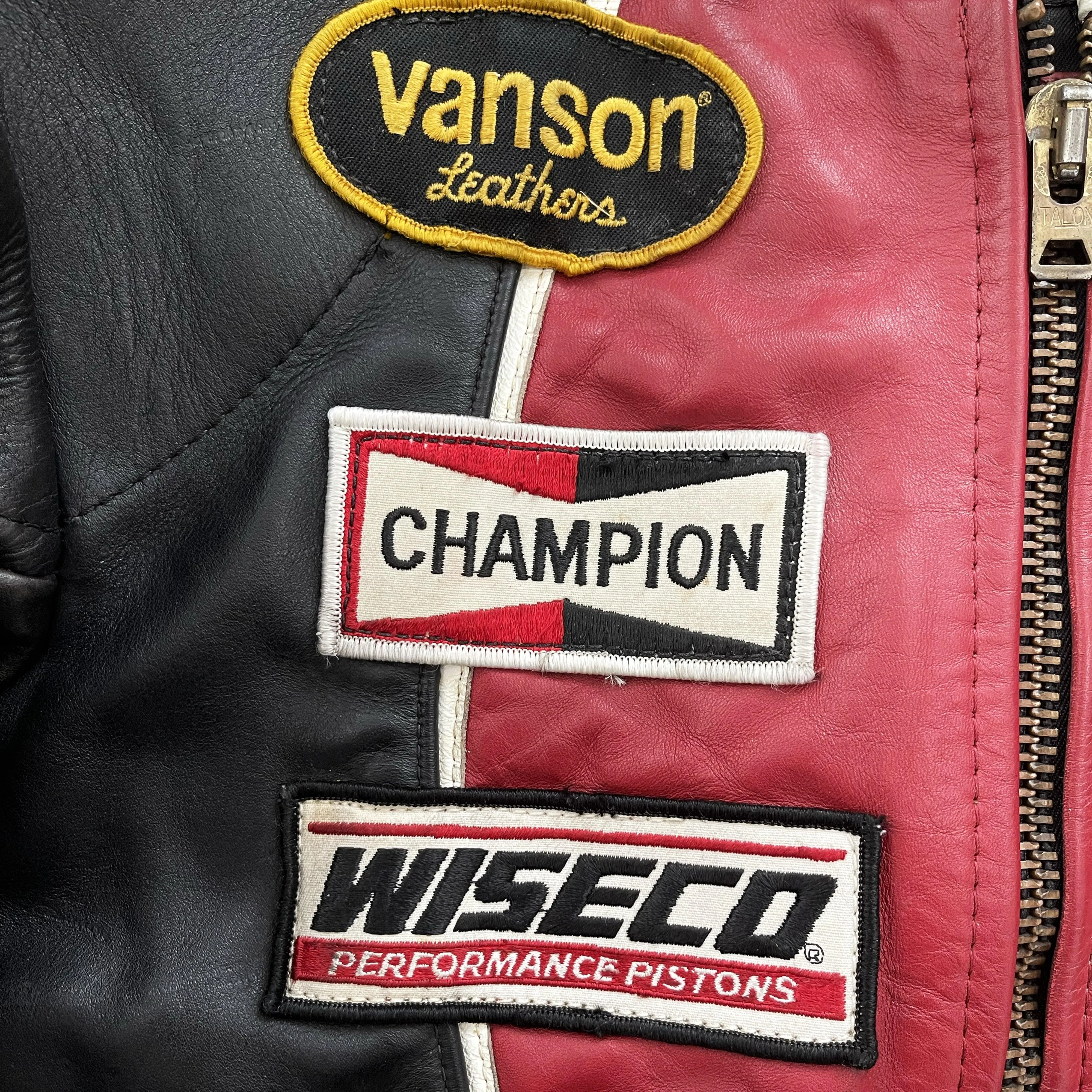 Vanson Leathers One Star Motorcycle Racer Jacket - M