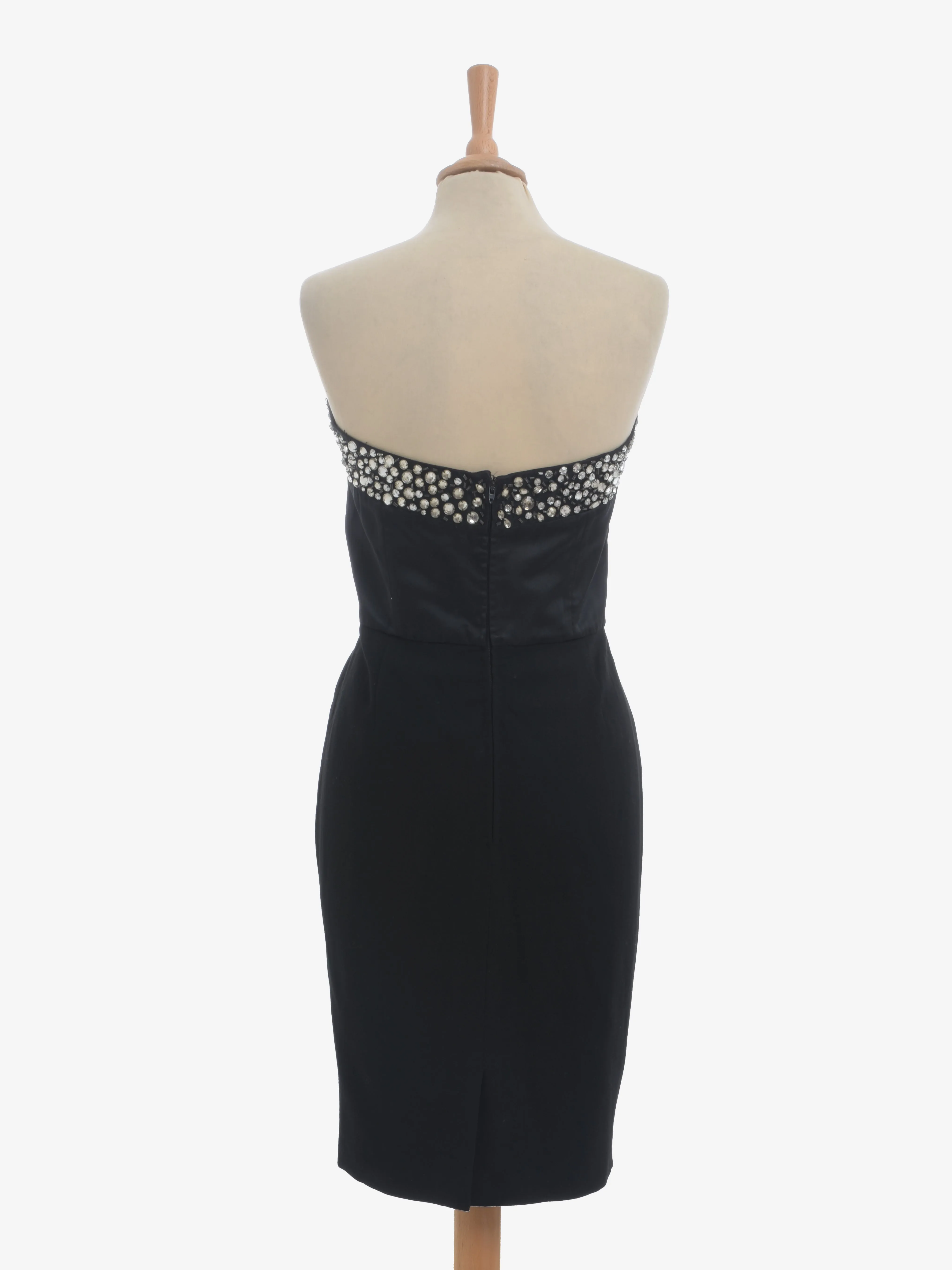 Vintage Sheath Dress With Rhinestone