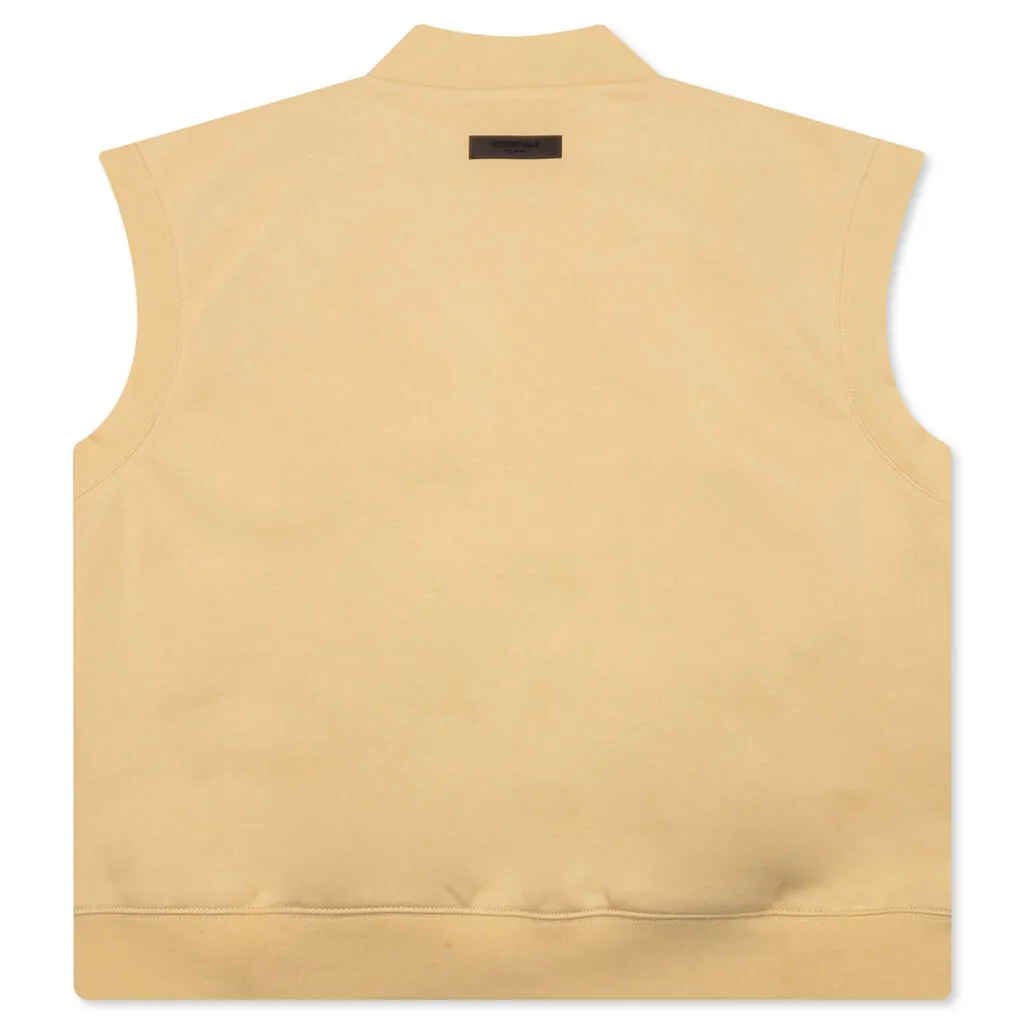 Women's V Neck Vest - Sand