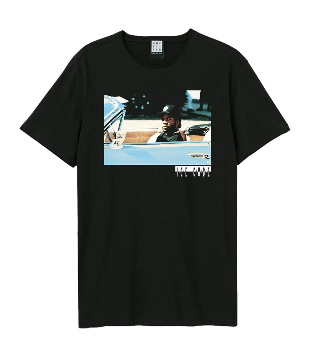 Womens/ladies boyz in the hood roll by ice cube t-shirt black Amplified