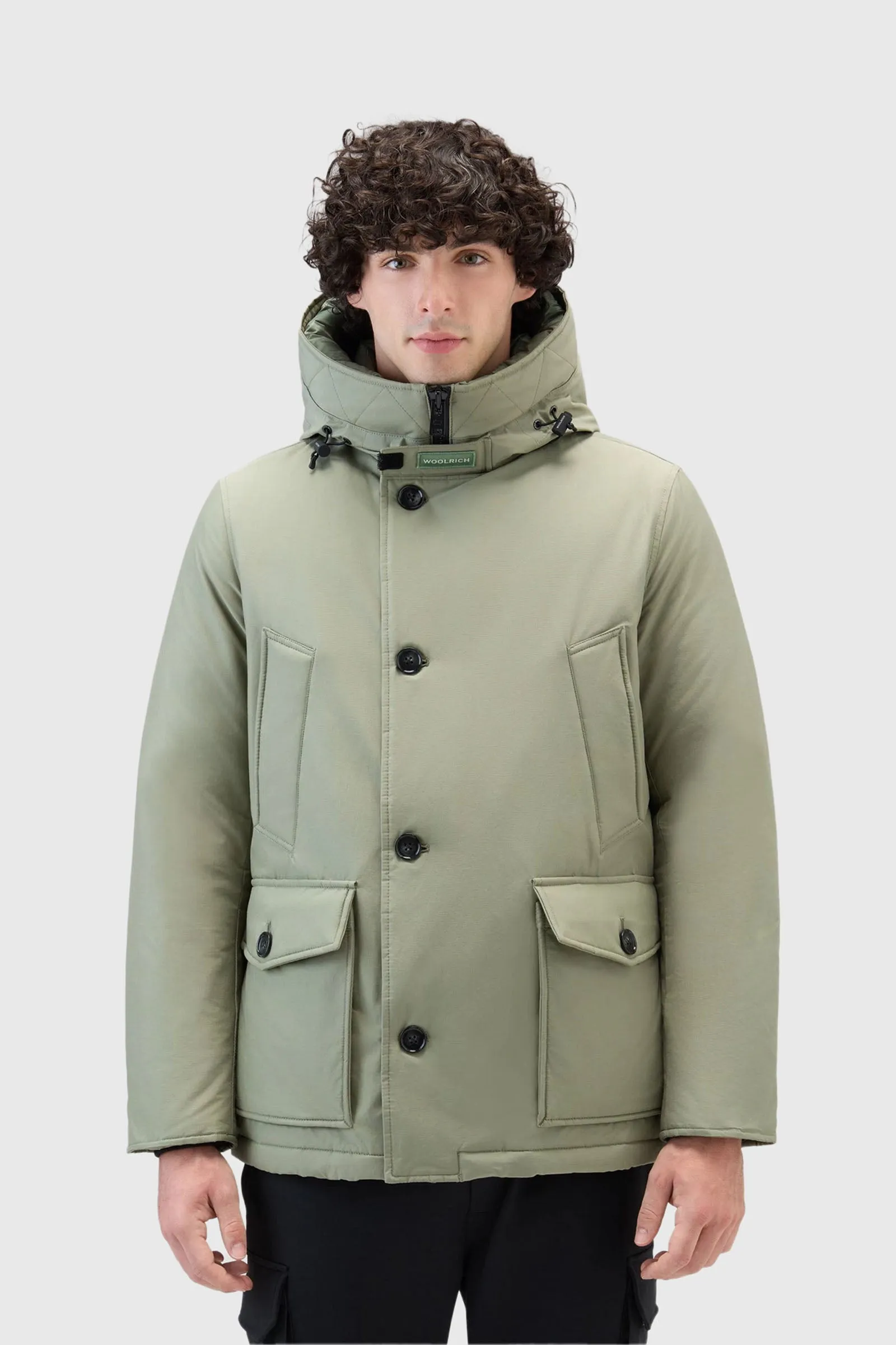 Woolrich Arctic Anorak Ramar Cloth Verde Piumino