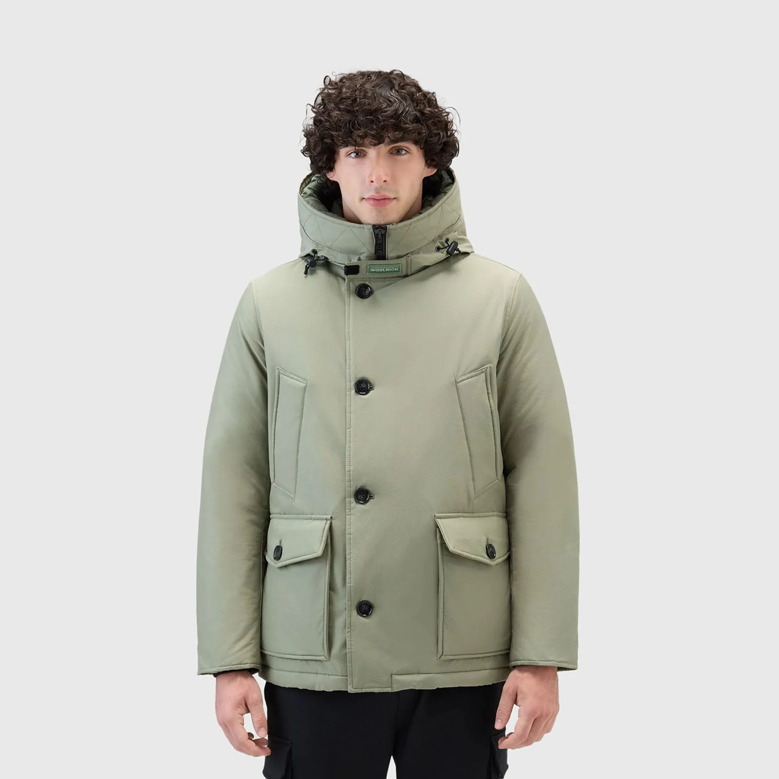 Woolrich Arctic Anorak Ramar Cloth Verde Piumino