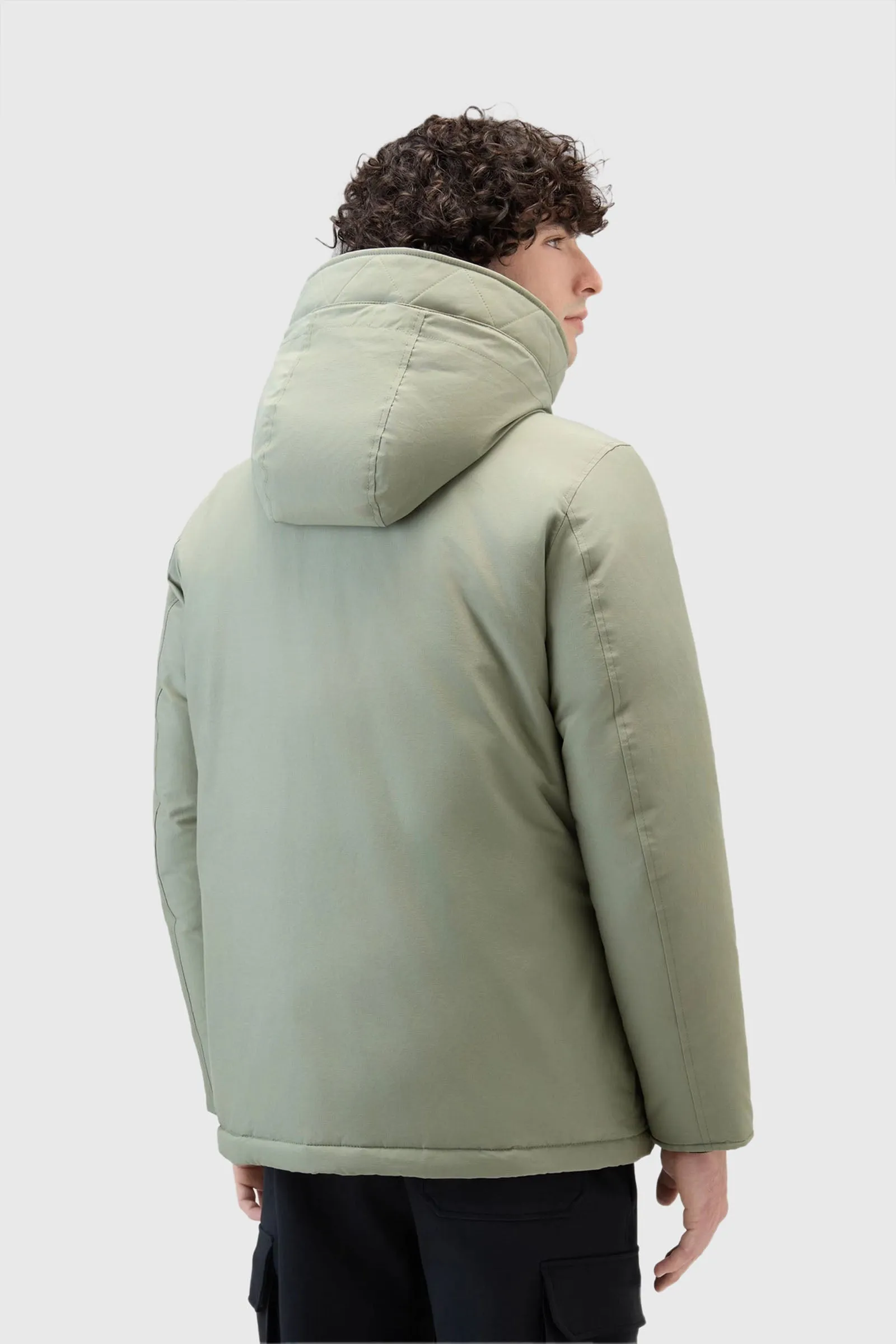 Woolrich Arctic Anorak Ramar Cloth Verde Piumino