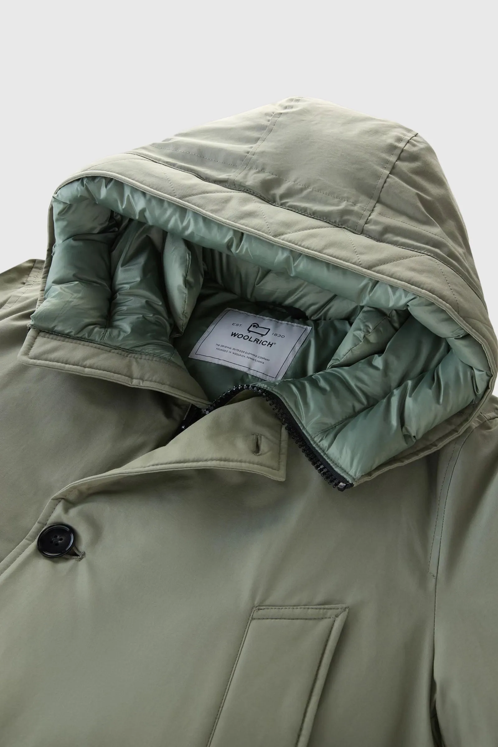 Woolrich Arctic Anorak Ramar Cloth Verde Piumino