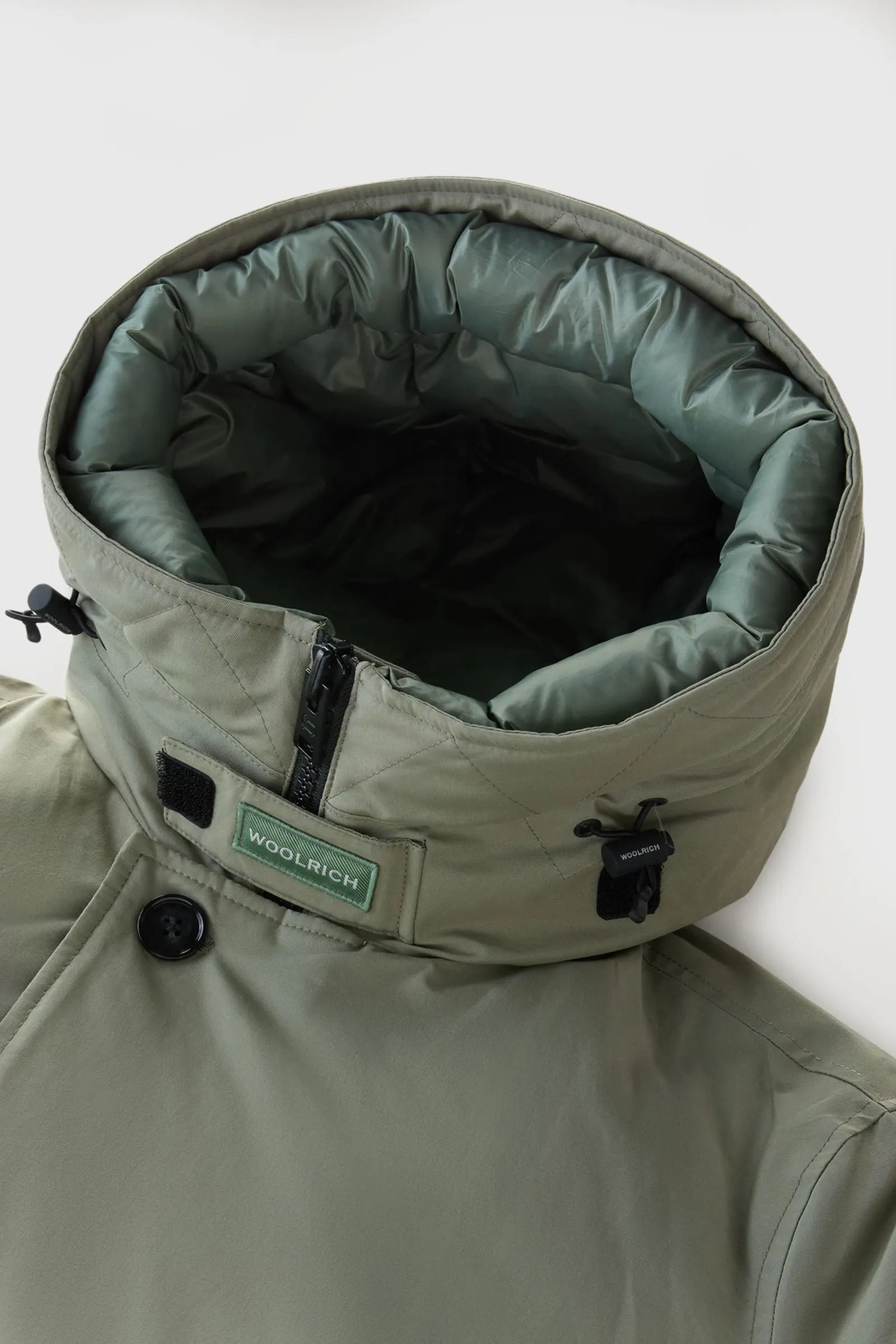 Woolrich Arctic Anorak Ramar Cloth Verde Piumino