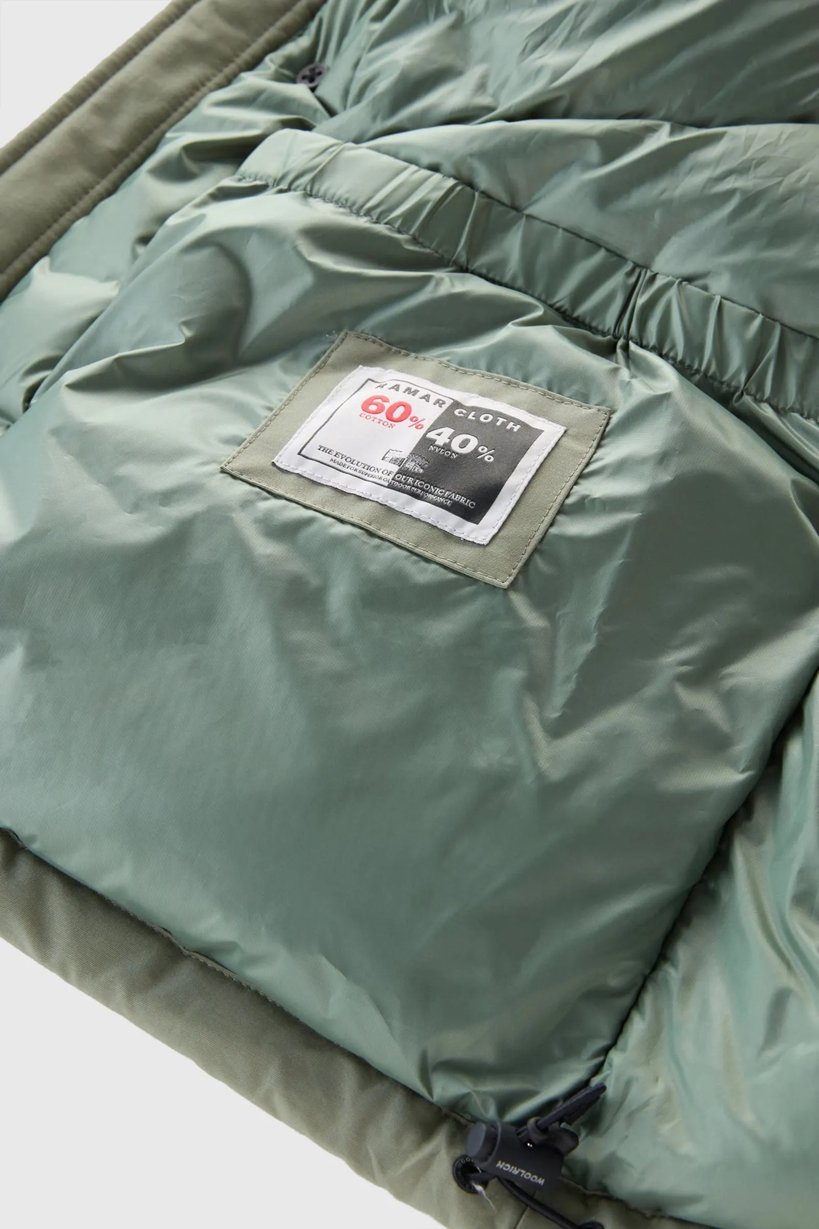 Woolrich Arctic Anorak Ramar Cloth Verde Piumino